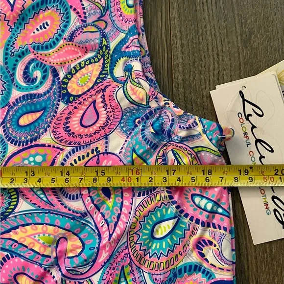 Lulu B Paisley Sleeveless Zip Dress UPF 50+ Cooling Fabric Size Large NWT New​ - Picture 5 of 12